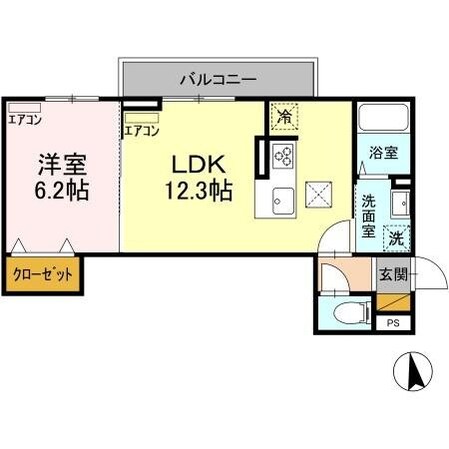 仮）D-room弁天3丁目　A棟の物件間取画像